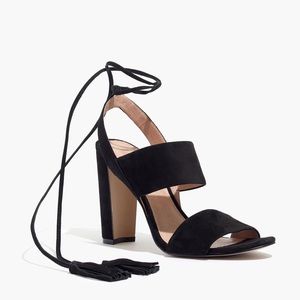 Madewell Octavia 4 1-4” tassel-tie sandal